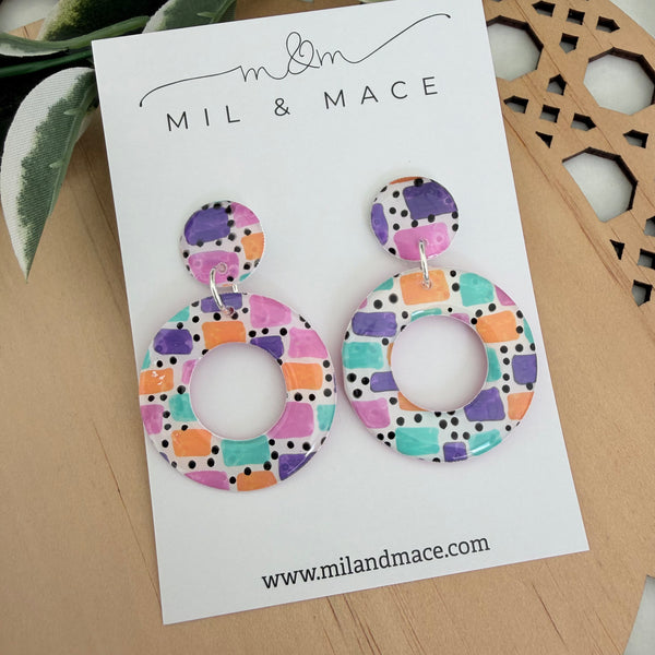 Block Yupo Dangle Earrings