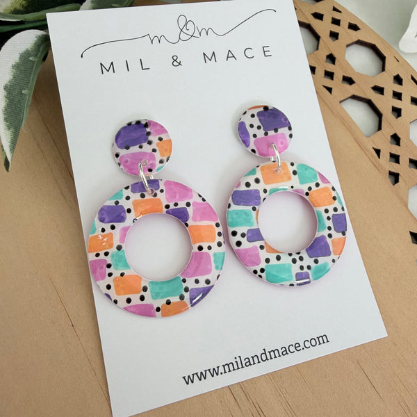Block Yupo Dangle Earrings
