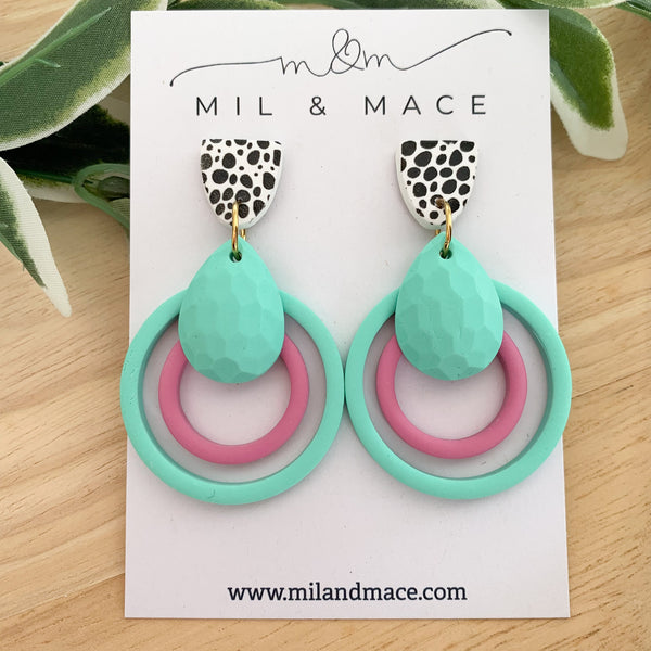 Loops Clay Dangle Earrings