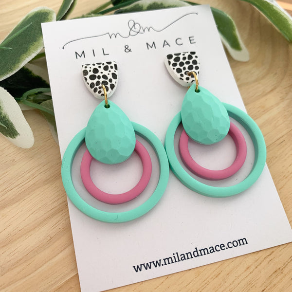 Loops Clay Dangle Earrings
