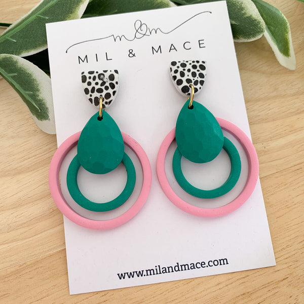 Loops Clay Dangle Earrings