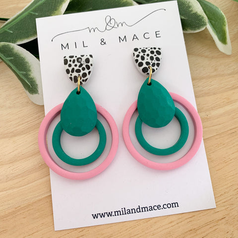 Loops Clay Dangle Earrings