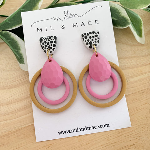 Loops Clay Dangle Earrings