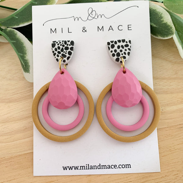 Loops Clay Dangle Earrings