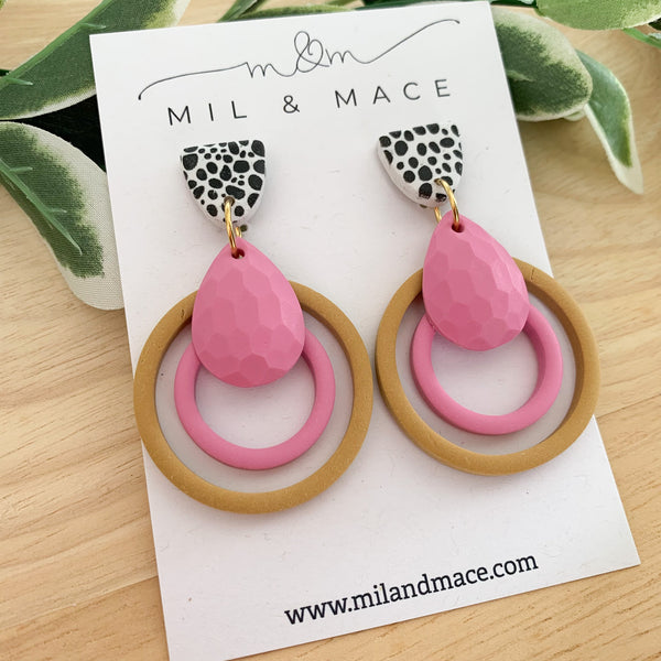 Loops Clay Dangle Earrings