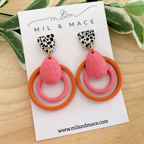 Loops Clay Dangle Earrings
