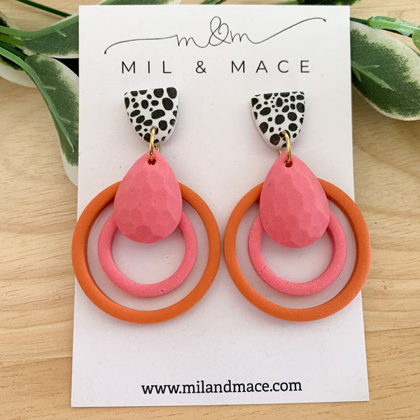 Loops Clay Dangle Earrings
