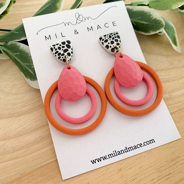 Loops Clay Dangle Earrings