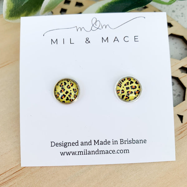 10 mm Mini Leopard Studs