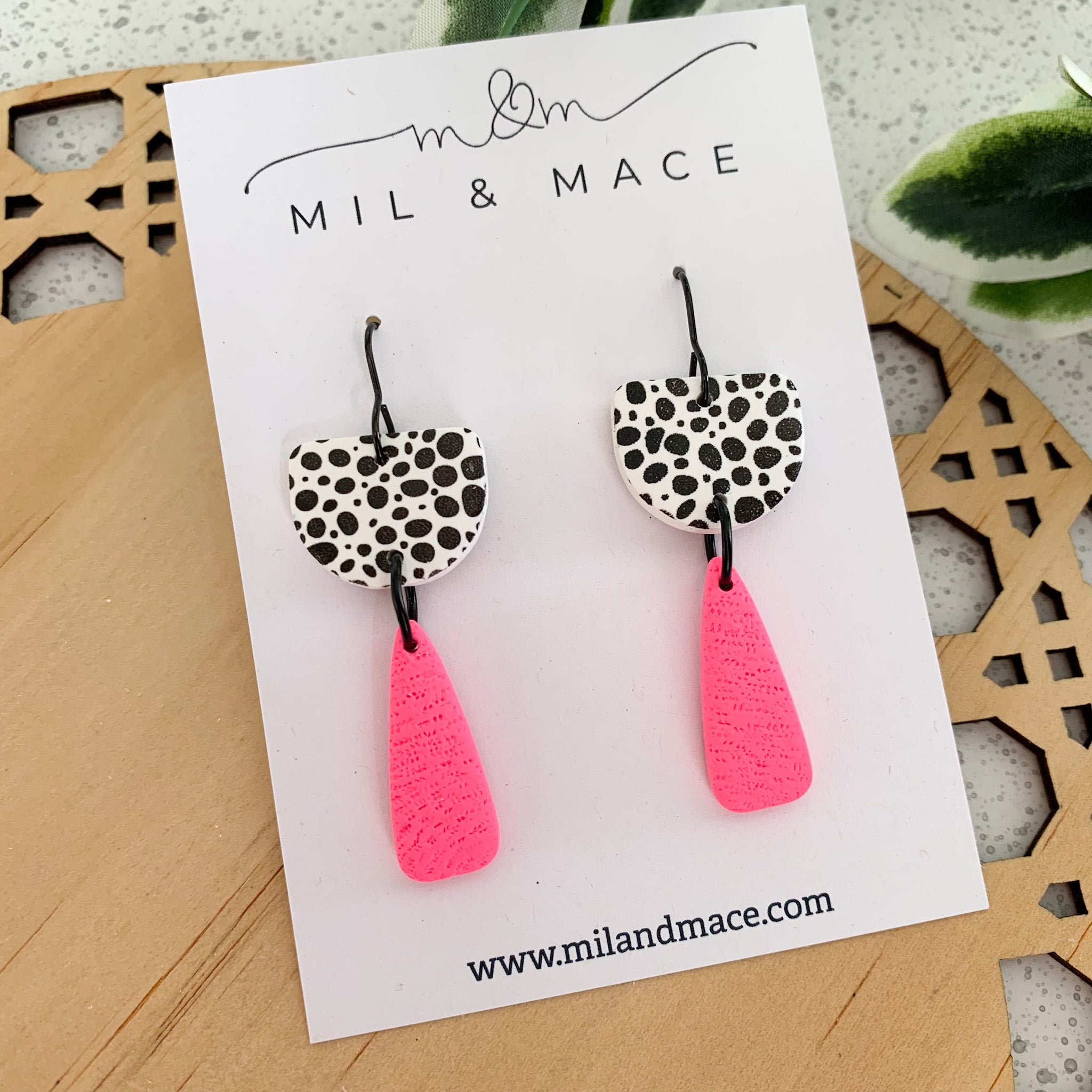 Colour Pop Polymer Clay Hook Dangle Earrings