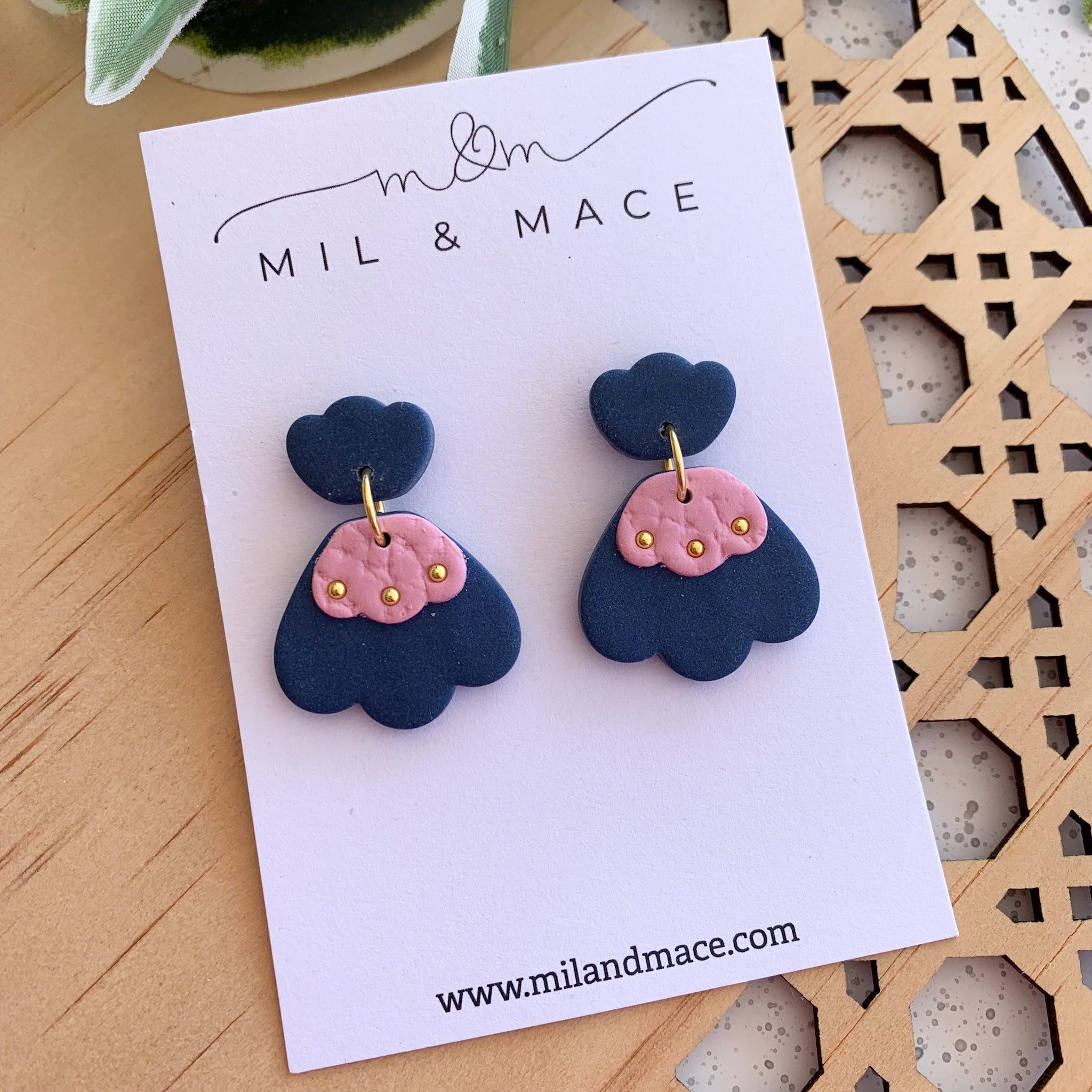 Elle Polymer Clay Dangle Earrings