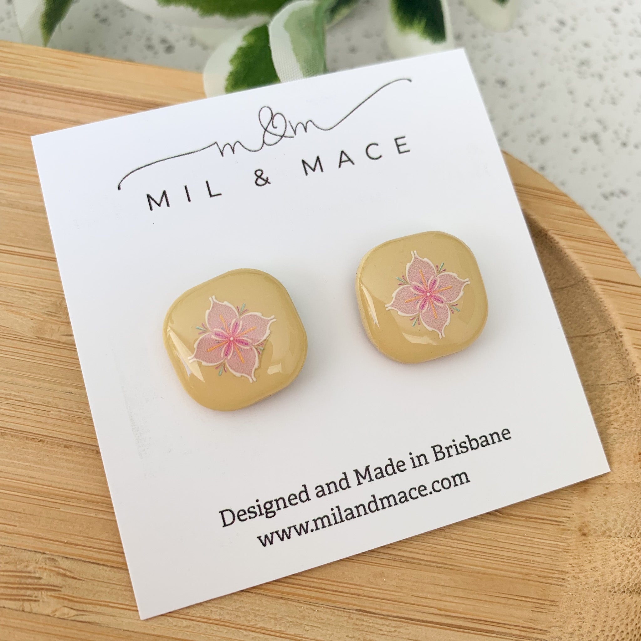 Lucy Polymer Clay Stud Earrings