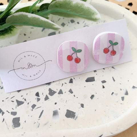 Lucy Polymer Clay Stud Earrings