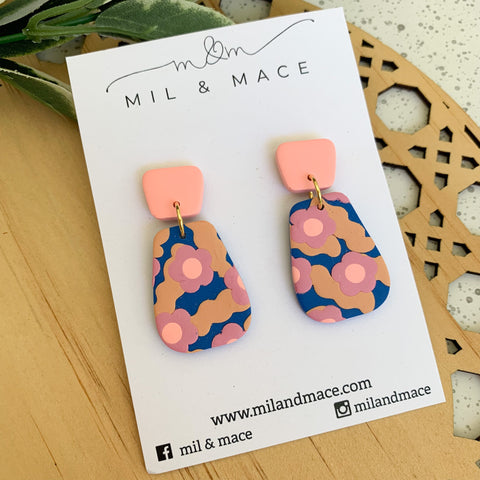 Spring Garden Polymer Clay Dangle Earrings