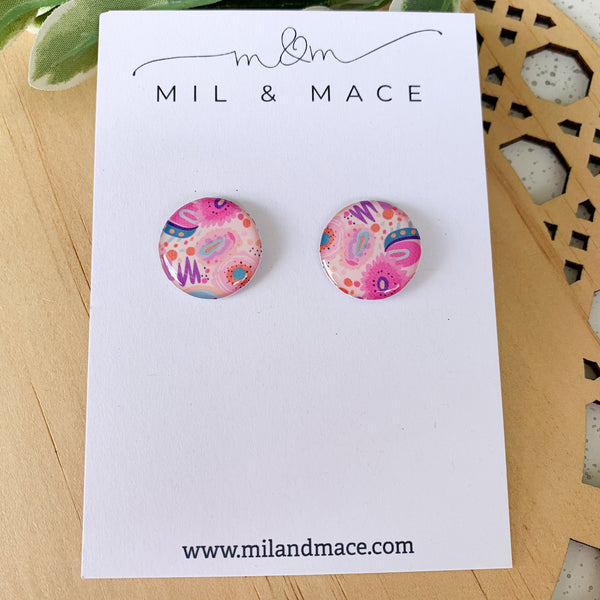 Flora Yupo Stud Earrings
