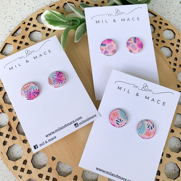 Flora Yupo Stud Earrings