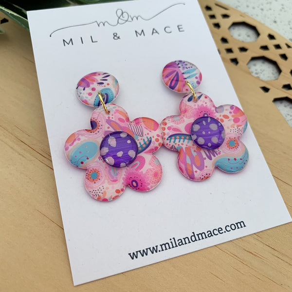 Flora Yupo Dangle Earrings