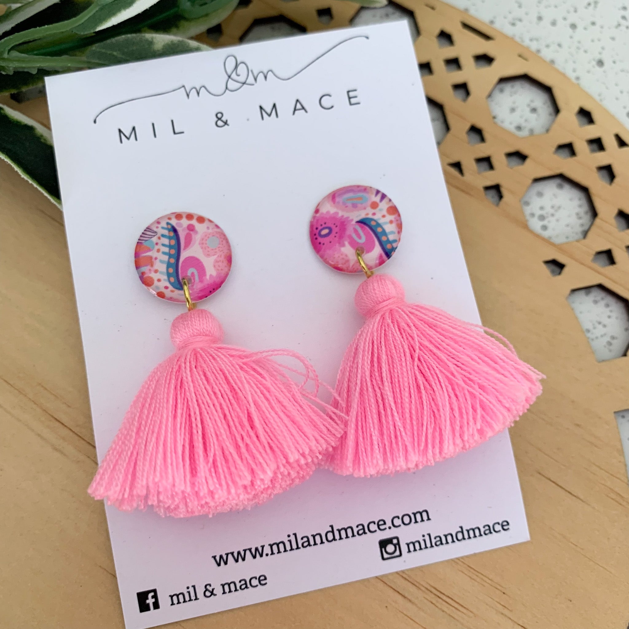 Flora Yupo Tassel Dangle Earrings