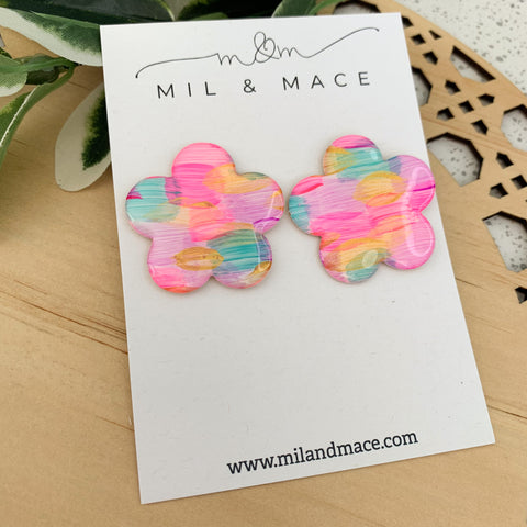 Brights Yupo Flower Stud Earrings