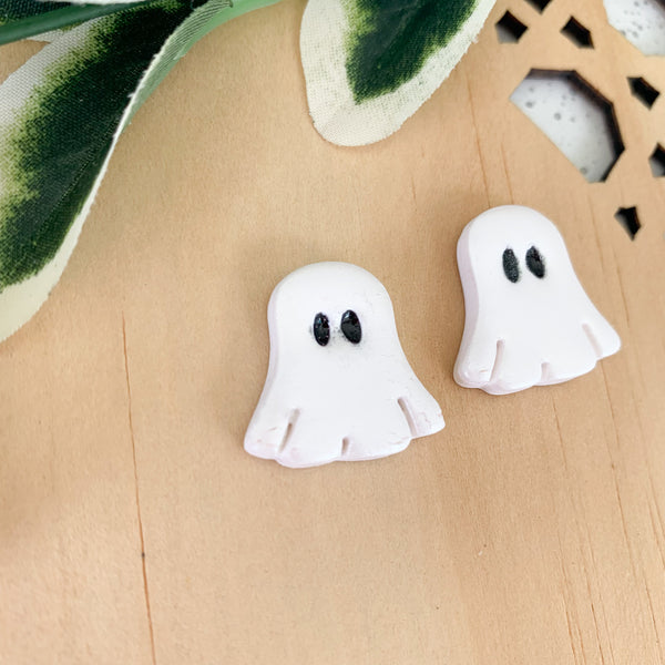 Halloween Ghost Polymer Clay Stud Earrings