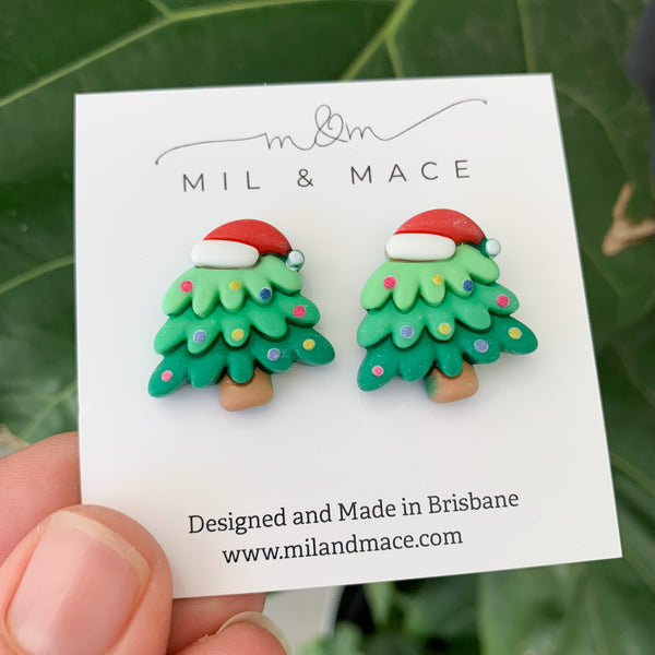 Christmas Tree 3d Acrylic Stud Earrings