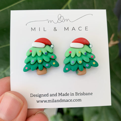 Christmas Tree 3d Acrylic Stud Earrings