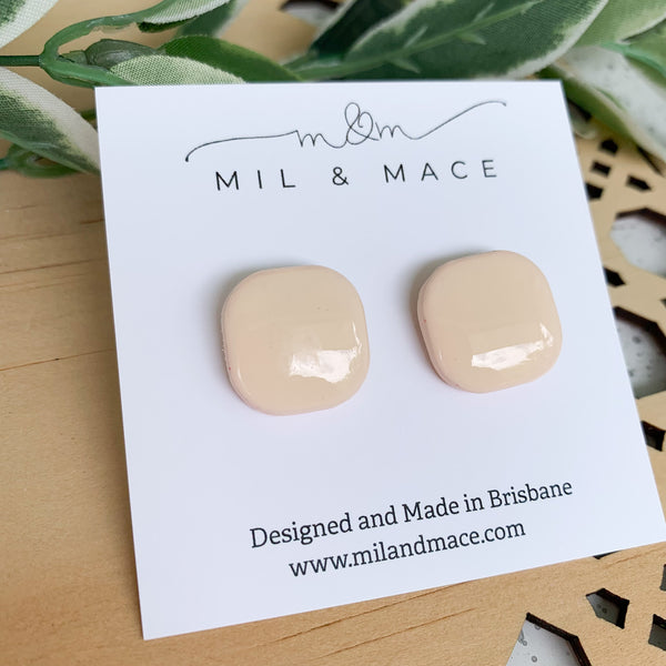 Lucy Polymer Clay Stud Earrings