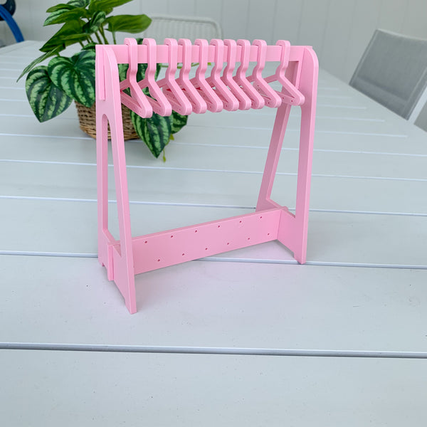 Mini 3 D Printed Coat Hanger Earring Holder