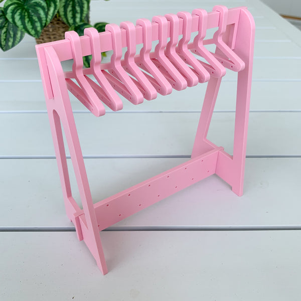 Mini 3 D Printed Coat Hanger Earring Holder