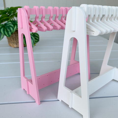 Mini 3 D Printed Coat Hanger Earring Holder