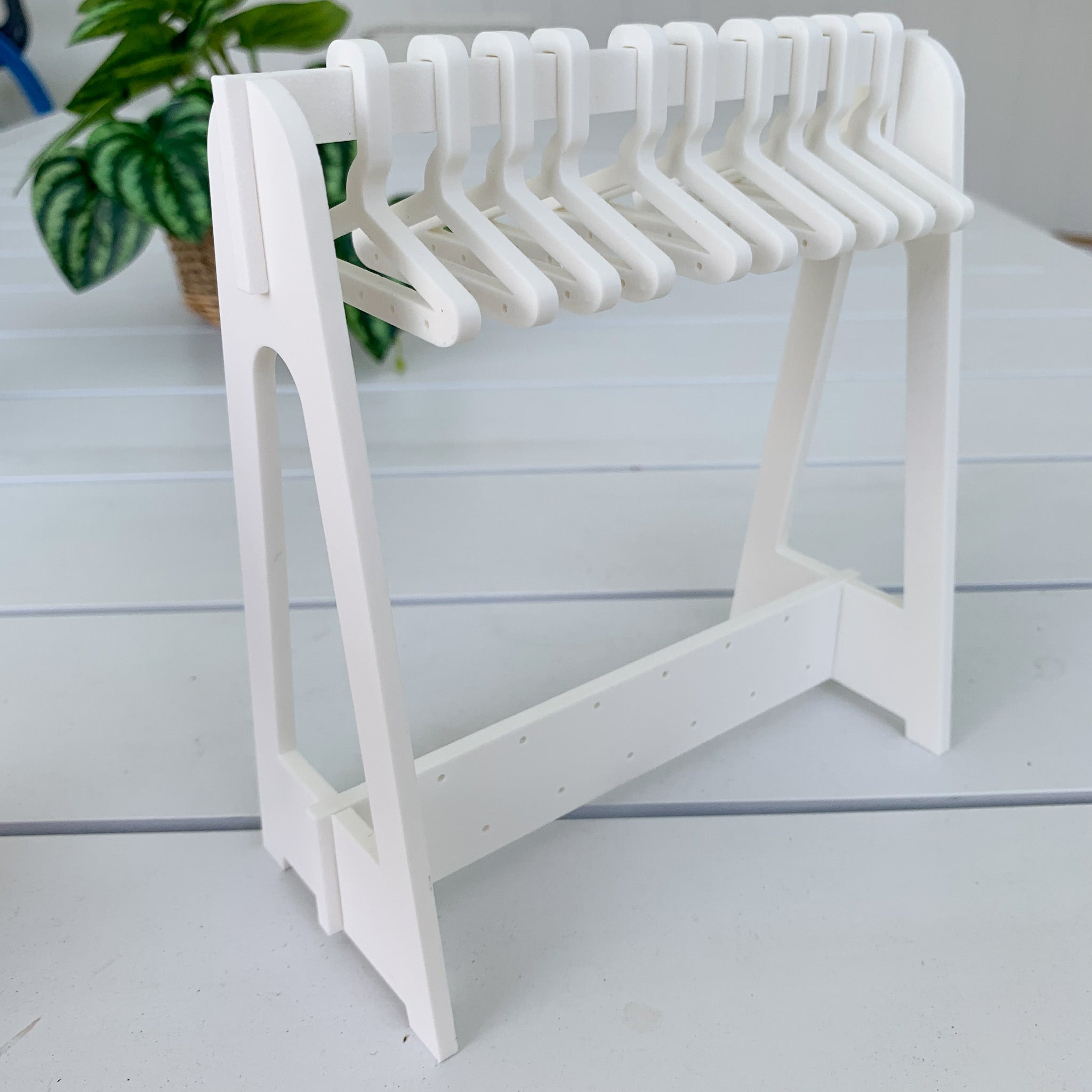 Mini 3 D Printed Coat Hanger Earring Holder