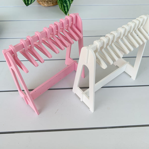 Mini 3 D Printed Coat Hanger Earring Holder