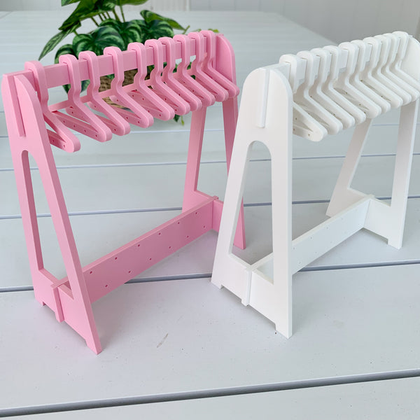 Mini 3 D Printed Coat Hanger Earring Holder