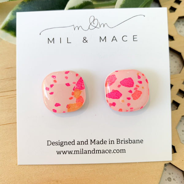 Lucy Polymer Clay Stud Earrings