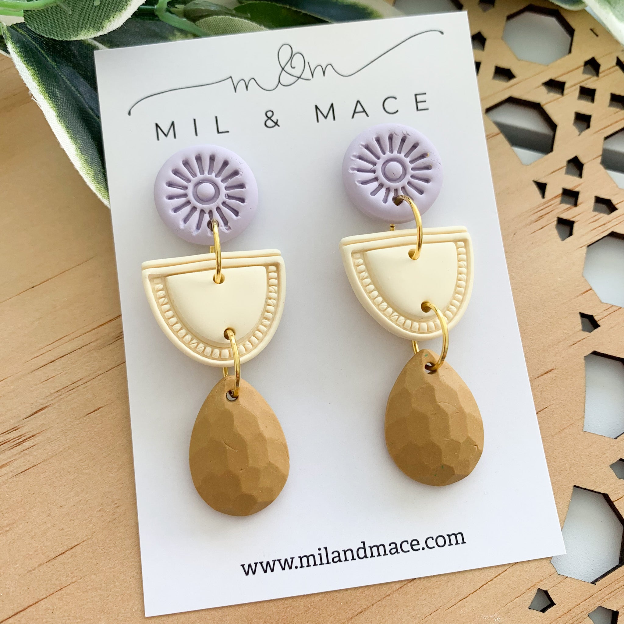 Piper Polymer Clay Dangle Earrings