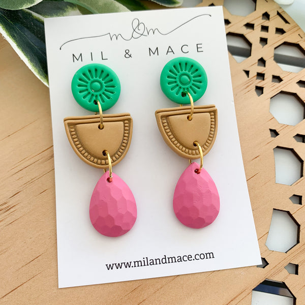 Piper Polymer Clay Dangle Earrings