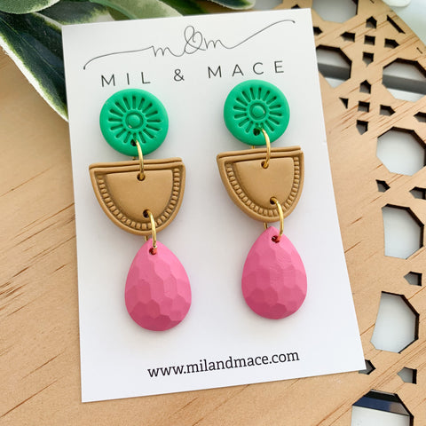 Piper Polymer Clay Dangle Earrings