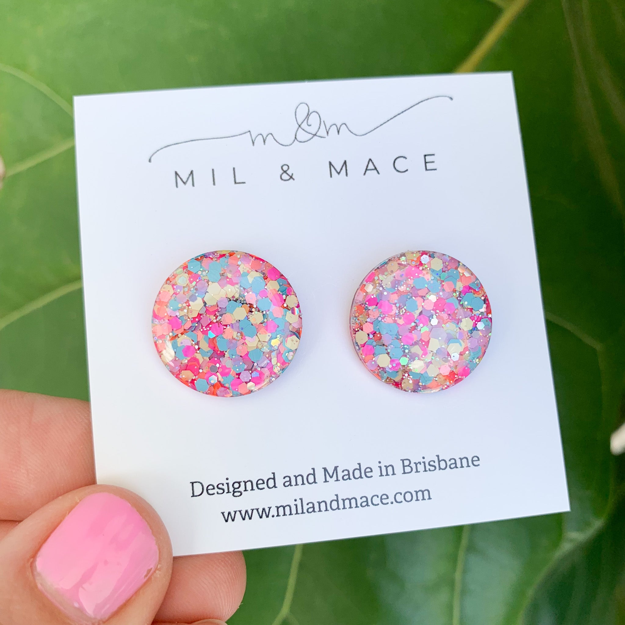 20mm Neon Resin Studs