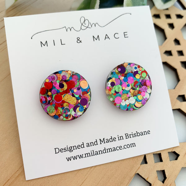 20mm Carnival Resin Studs