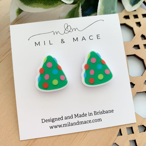 Christmas Tree Acrylic Studs