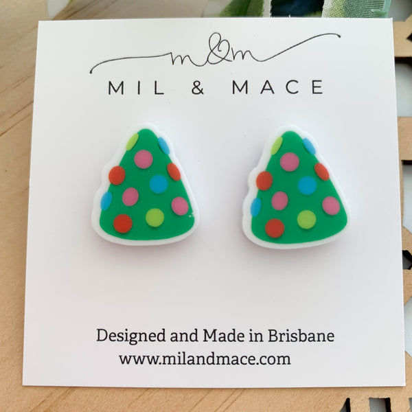 Christmas Tree Acrylic Studs