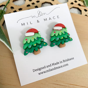 Christmas Tree 3d Acrylic Stud Earrings