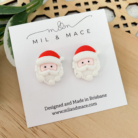 Christmas Santa 3d Acrylic Stud Earrings