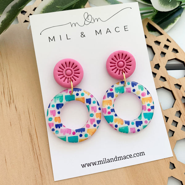 Jellybean Yupo Dangle Earrings