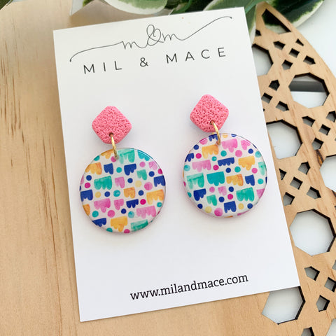 Jellybean Yupo Dangle Earrings