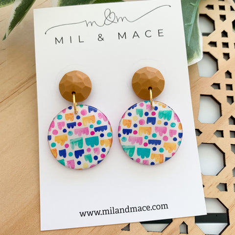 Jellybean Yupo Dangle Earrings