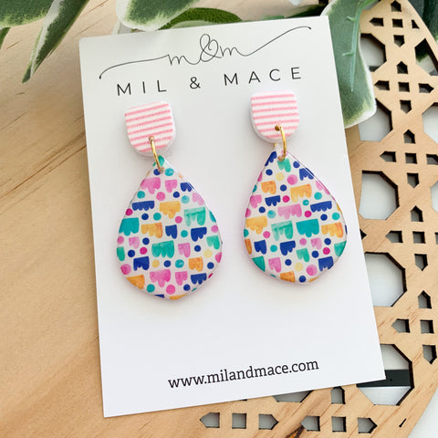 Jellybean Yupo Dangle Earrings