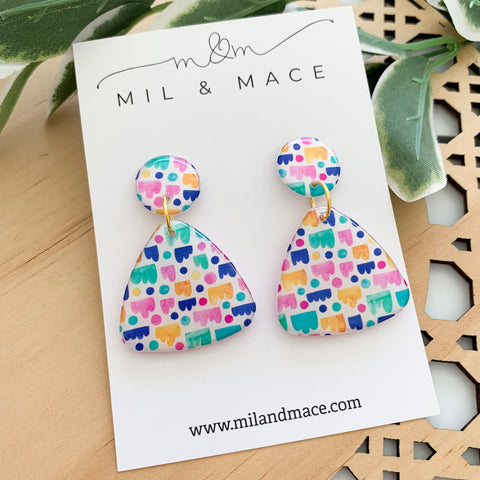 Jellybean Yupo Dangle Earrings