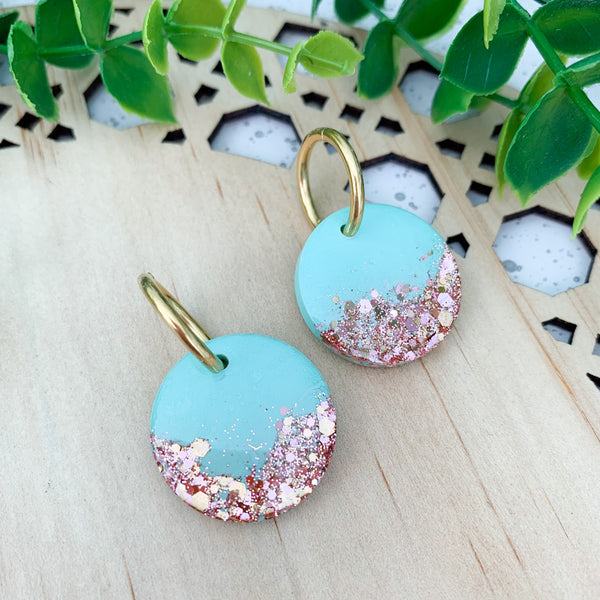 Midi 25mm Resin Huggie Dangle Earrings