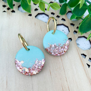 Midi 25mm Resin Huggie Dangle Earrings